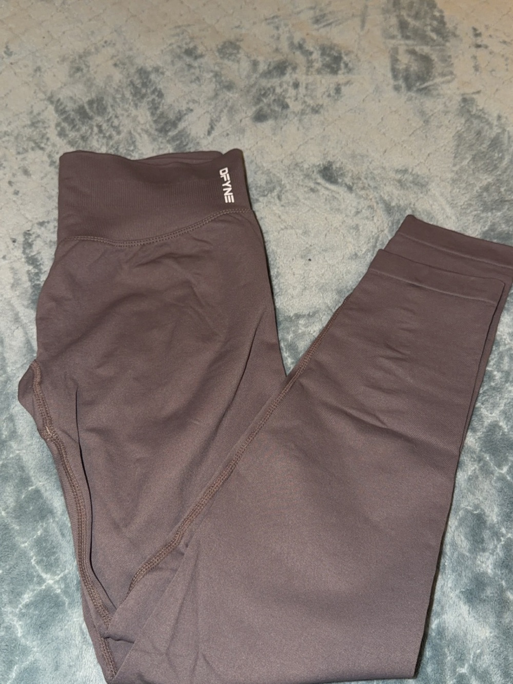 OF/ME Women's Brown High-Waist Active Leggings